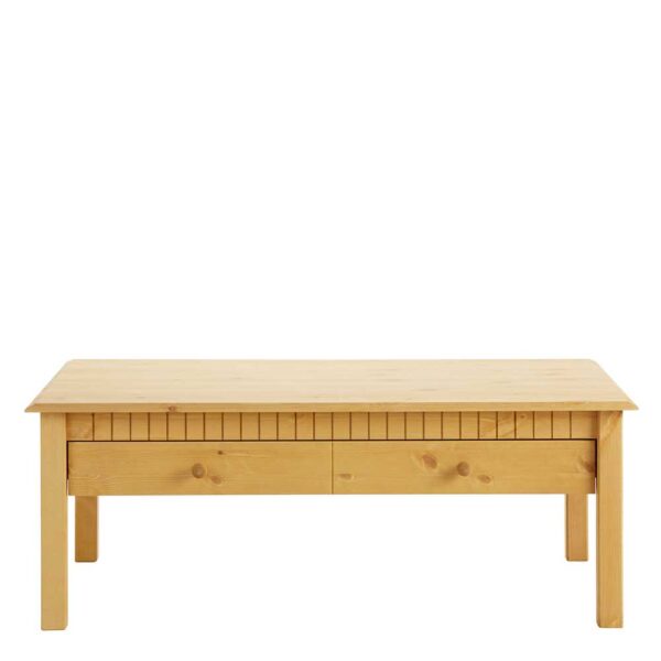 Sofatisch aus Kiefer Massivholz 110 cm breit