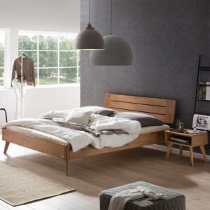 Franzoesisches Bett Massivholz aus Wildeiche modernem Design