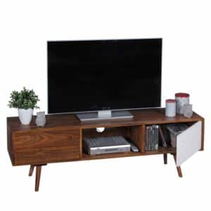 TV Board aus Sheesham Massivholz Retro