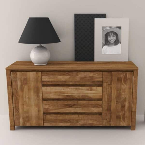 Massivholz Sideboard aus Wildeiche geölt 150 cm