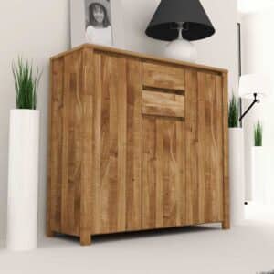 Sideboard aus Wildeiche Massivholz 3 türig