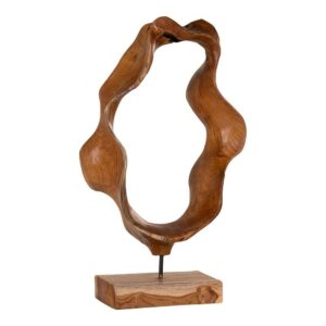 Dekofigur Skulptur Holz aus Teak Massivholz 60 cm hoch