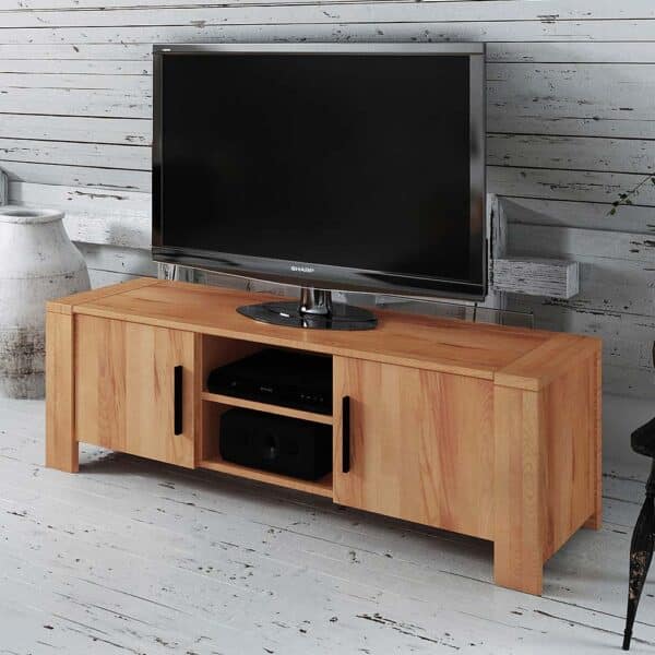 TV Board aus Kernbuche Massivholz 155 cm