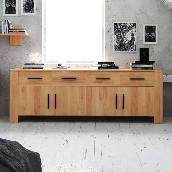 Sideboard aus Kernbuche Massivholz 200 cm