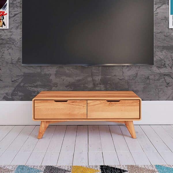 TV Bank aus Kernbuche Massivholz 90 cm breit