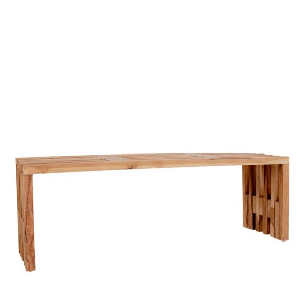 Sitzbank aus Teak Massivholz 140 cm breit