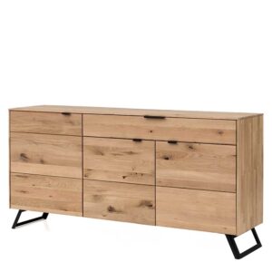 Wohnzimmer Sideboard aus Wildeiche Massivholz 3-türig