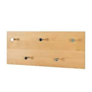 Hakengarderobe aus Buche Massivholz 60 cm breit